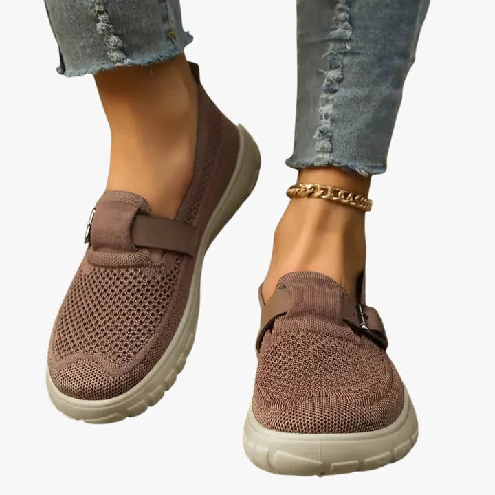 Womens Breathable Slip-On Comfortable Walking Shoes Mesh 1