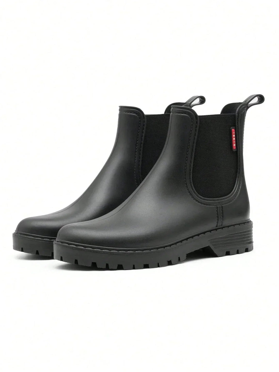 Womens Chelsea Waterproof Rain Boots Matte Rubber 0