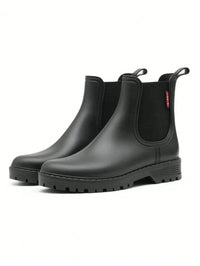Womens Chelsea Waterproof Rain Boots Matte Rubber