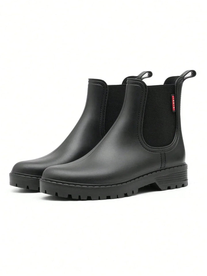 Womens Chelsea Waterproof Rain Boots Matte Rubber 0
