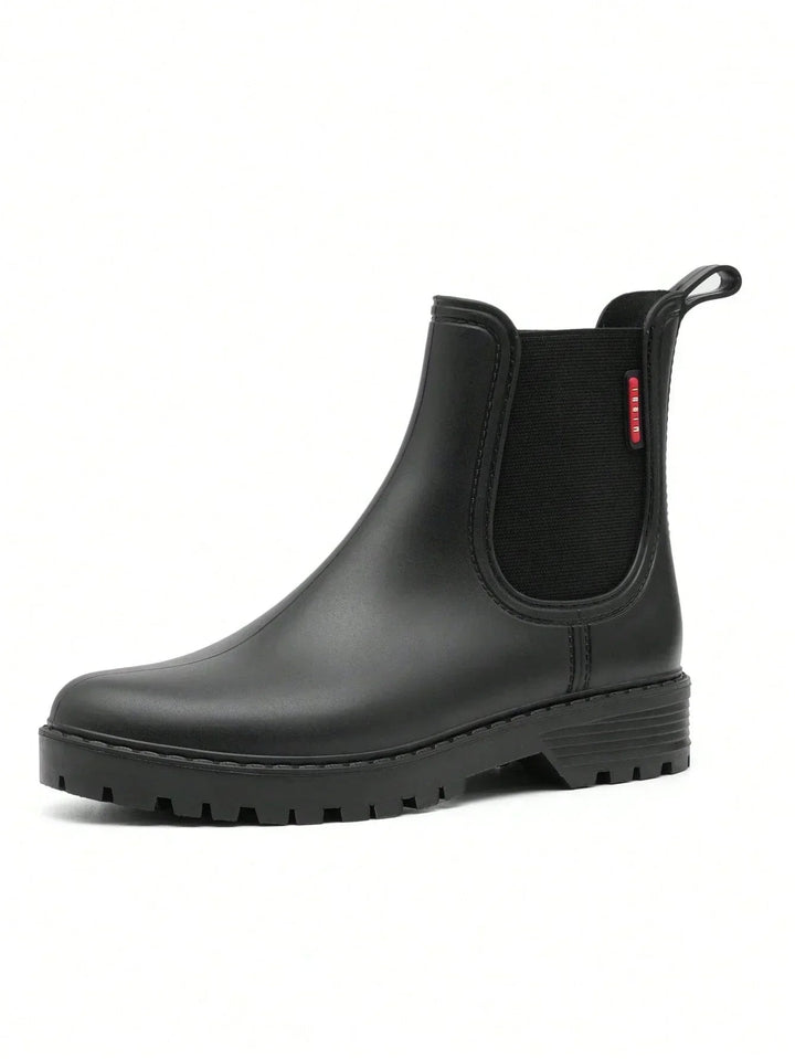 Womens Chelsea Waterproof Rain Boots Matte Rubber 5