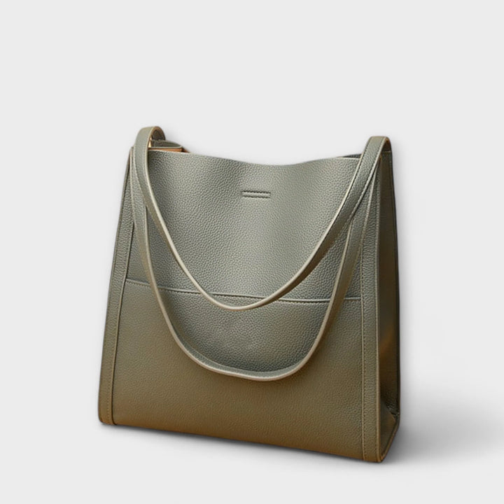 Womens Classic Leather Tote Bag for Laptops 4