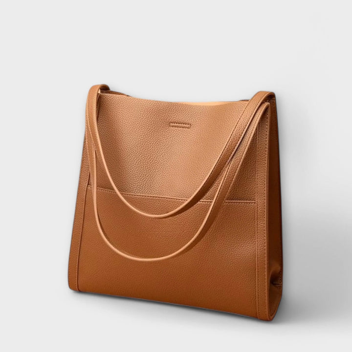 Womens Classic Leather Tote Bag for Laptops 7