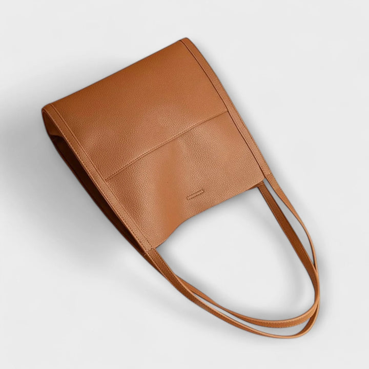 Womens Classic Leather Tote Bag for Laptops 8