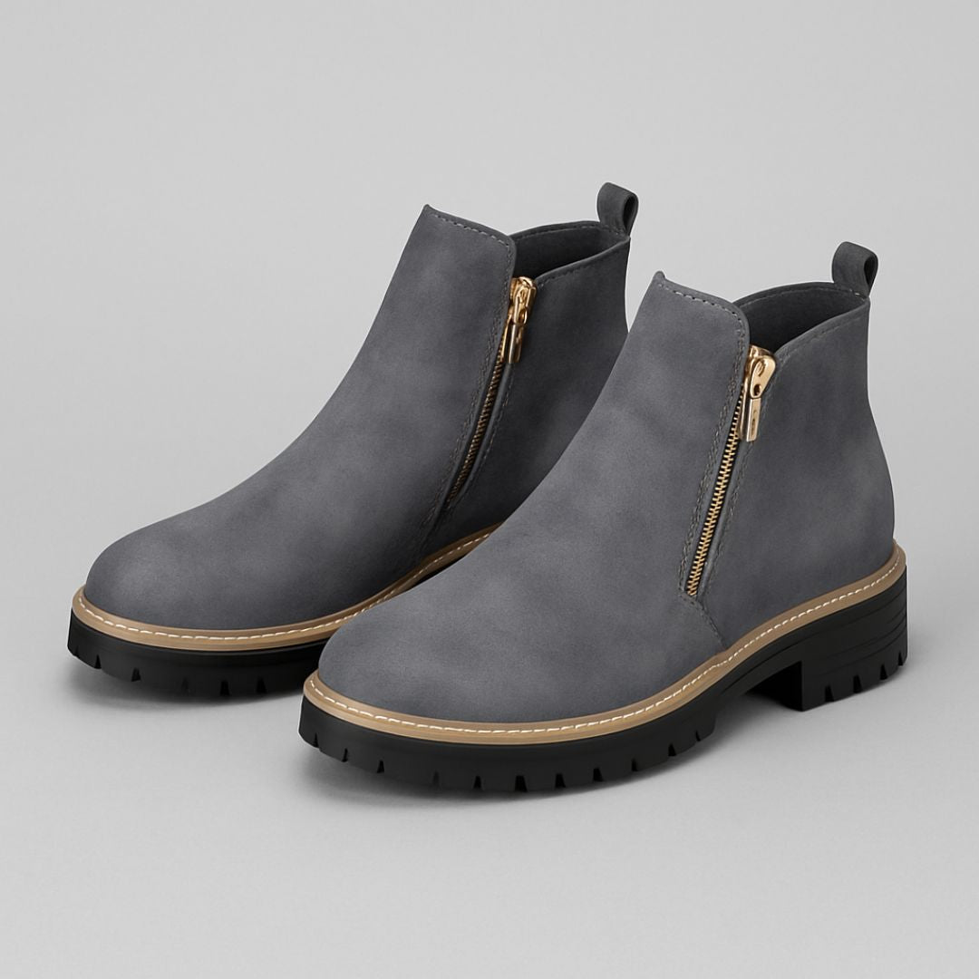Womens Classic Side-Zip Comfort Boots Leather 1