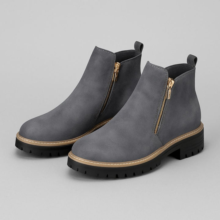 Womens Classic Side-Zip Comfort Boots Leather 1