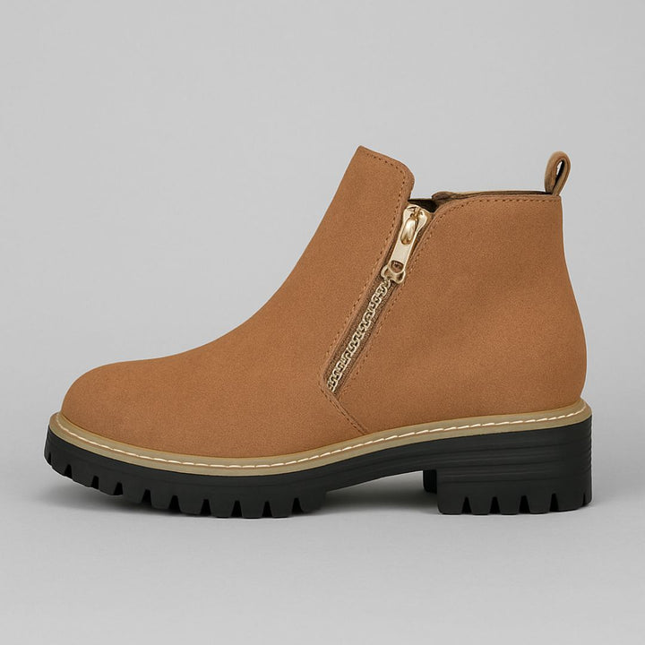 Womens Classic Side-Zip Comfort Boots Leather 6