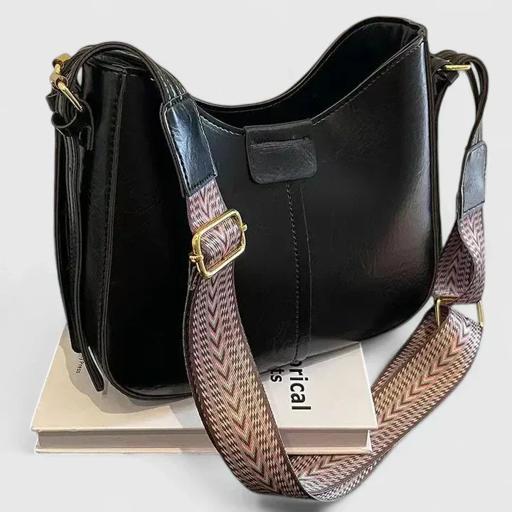 Womens Elegant Adjustable Strap Shoulder Bag Leather 0