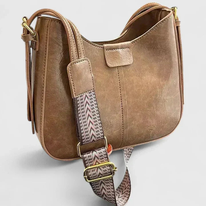 Womens Elegant Adjustable Strap Shoulder Bag Leather 2