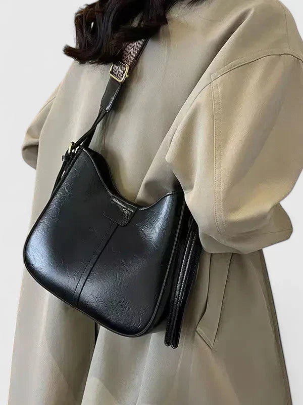 Womens Elegant Adjustable Strap Shoulder Bag Leather 3
