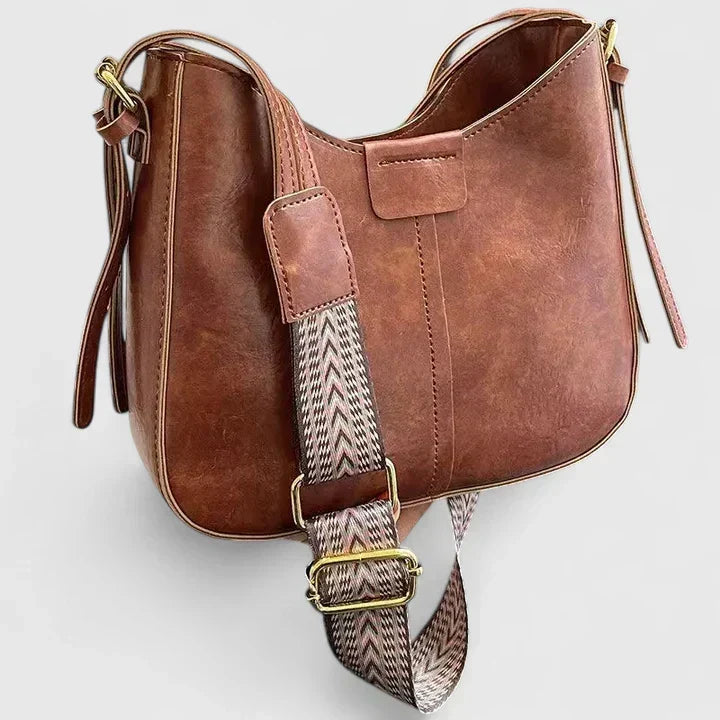 Womens Elegant Adjustable Strap Shoulder Bag Leather 7