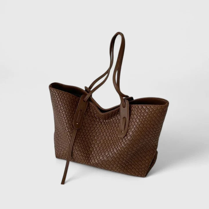 Womens Elegant Spacious Tote Bag Lightweight Woven Fabric 1