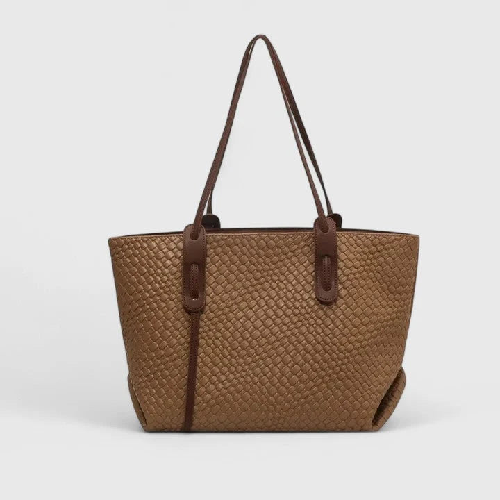 Womens Elegant Spacious Tote Bag Lightweight Woven Fabric 5