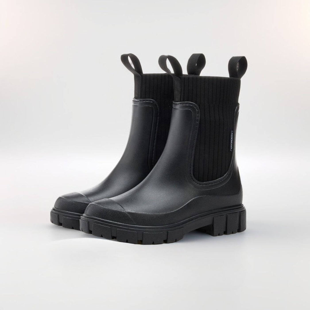 Womens Elegant Waterproof Non-Slip Boots Leather 0