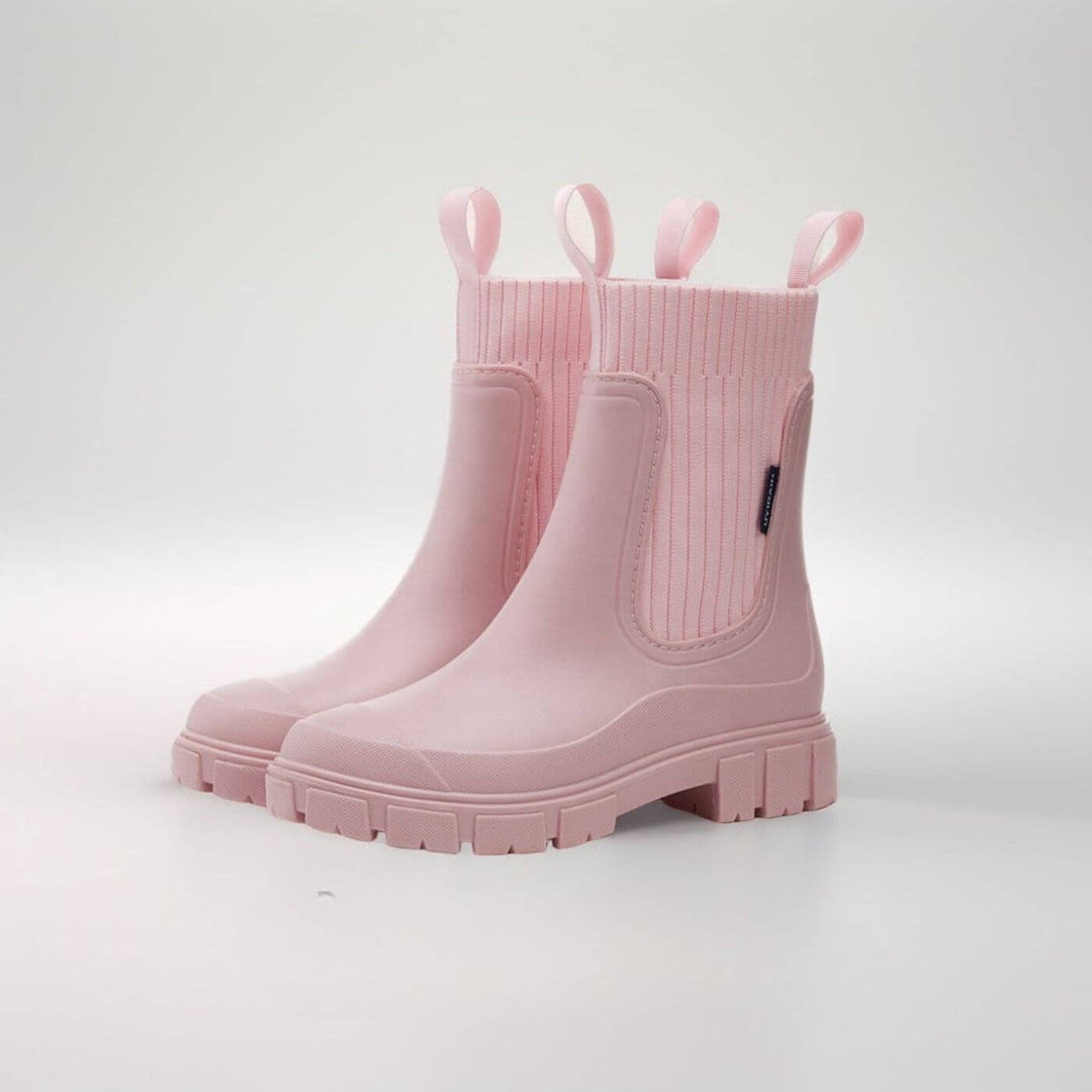 Womens Elegant Waterproof Non-Slip Boots Leather 8