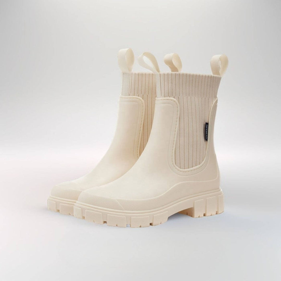Womens Elegant Waterproof Non-Slip Boots Leather 9