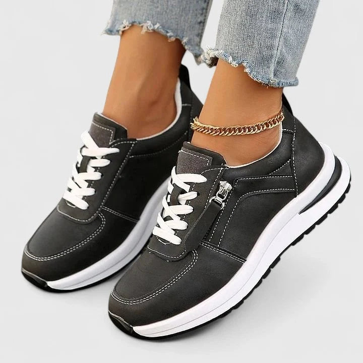 Women's Trainers Elegant Zipper Comfort Shoes Non-Slip Gel Sole 0