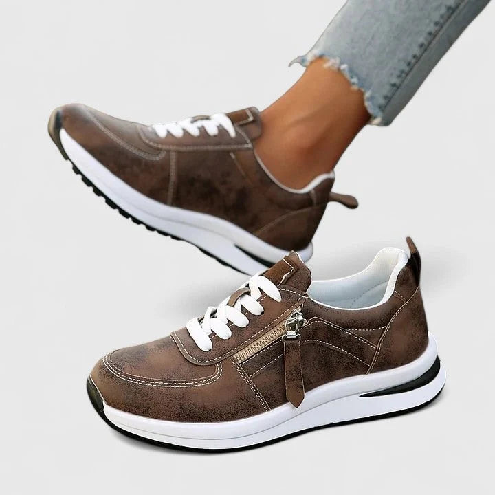 Women's Trainers Elegant Zipper Comfort Shoes Non-Slip Gel Sole 3