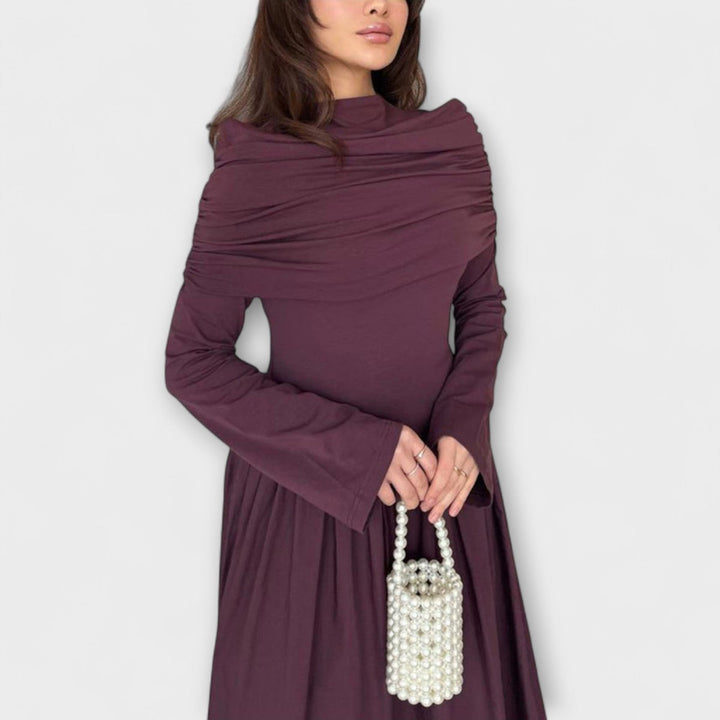 Womens Floral Bohemian Long Sleeve Maxi Dress Relaxed A-Line 6