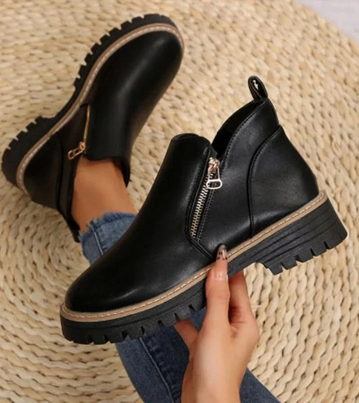 Womens Minimalist Supportive Ankle Boots Leather 0