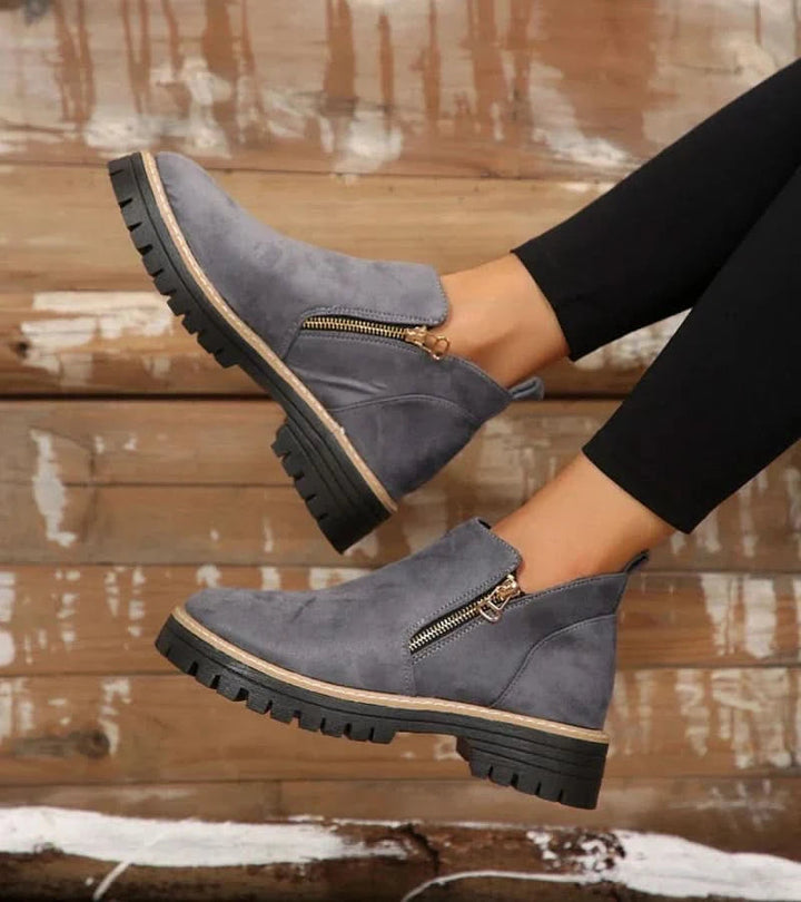 Womens Minimalist Supportive Ankle Boots Leather 3