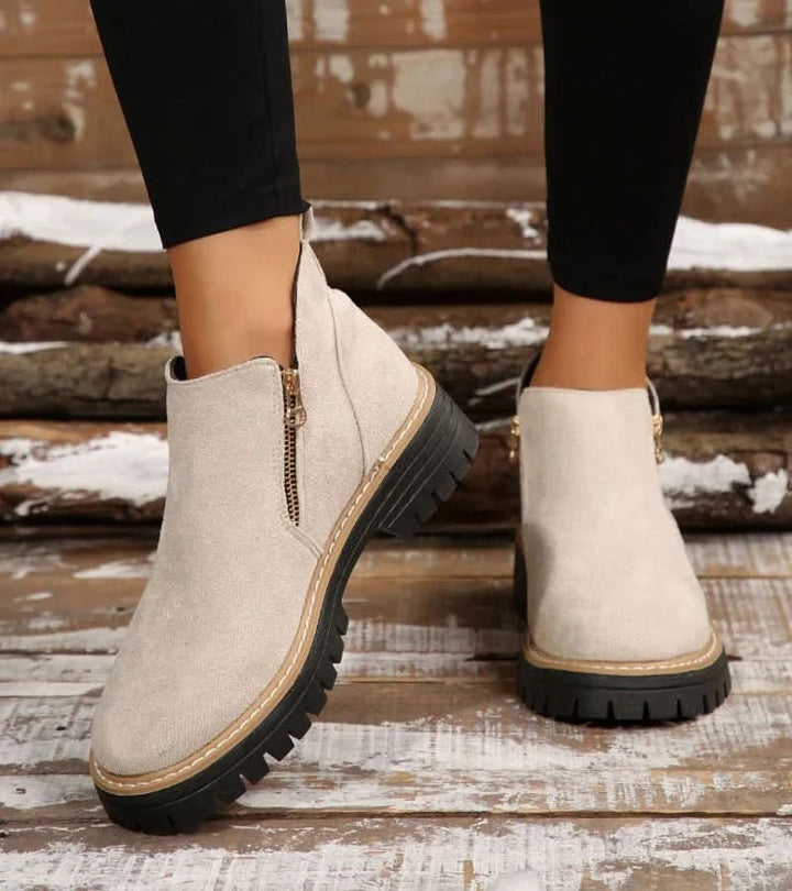 Womens Minimalist Supportive Ankle Boots Leather 4