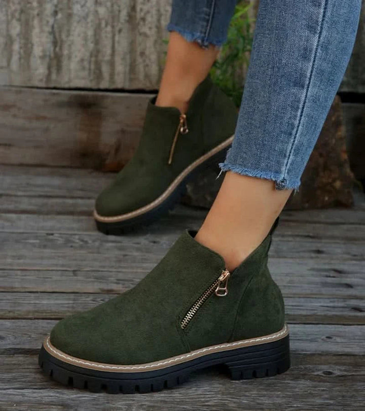 Womens Minimalist Supportive Ankle Boots Leather 5
