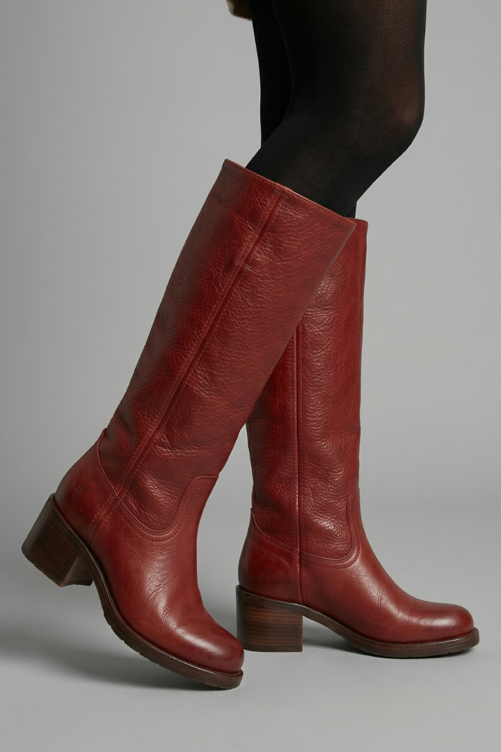 Womens Orthopaedic Pull-On Mid Calf Boots Leather 3