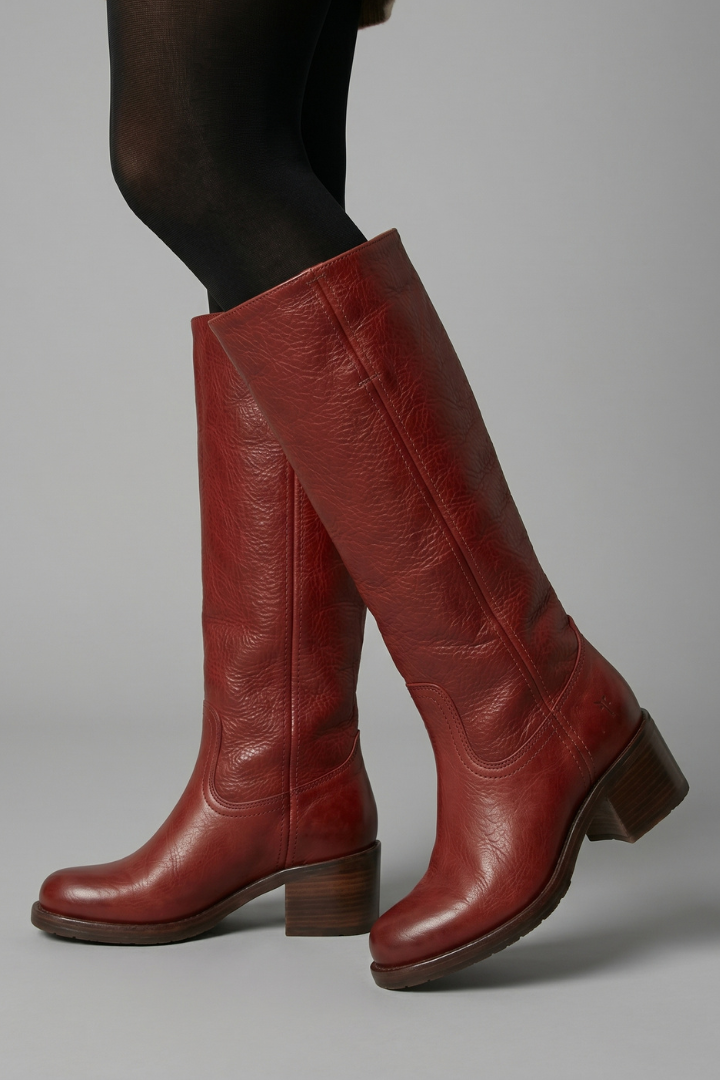 Womens Orthopaedic Pull-On Mid Calf Boots Leather 5