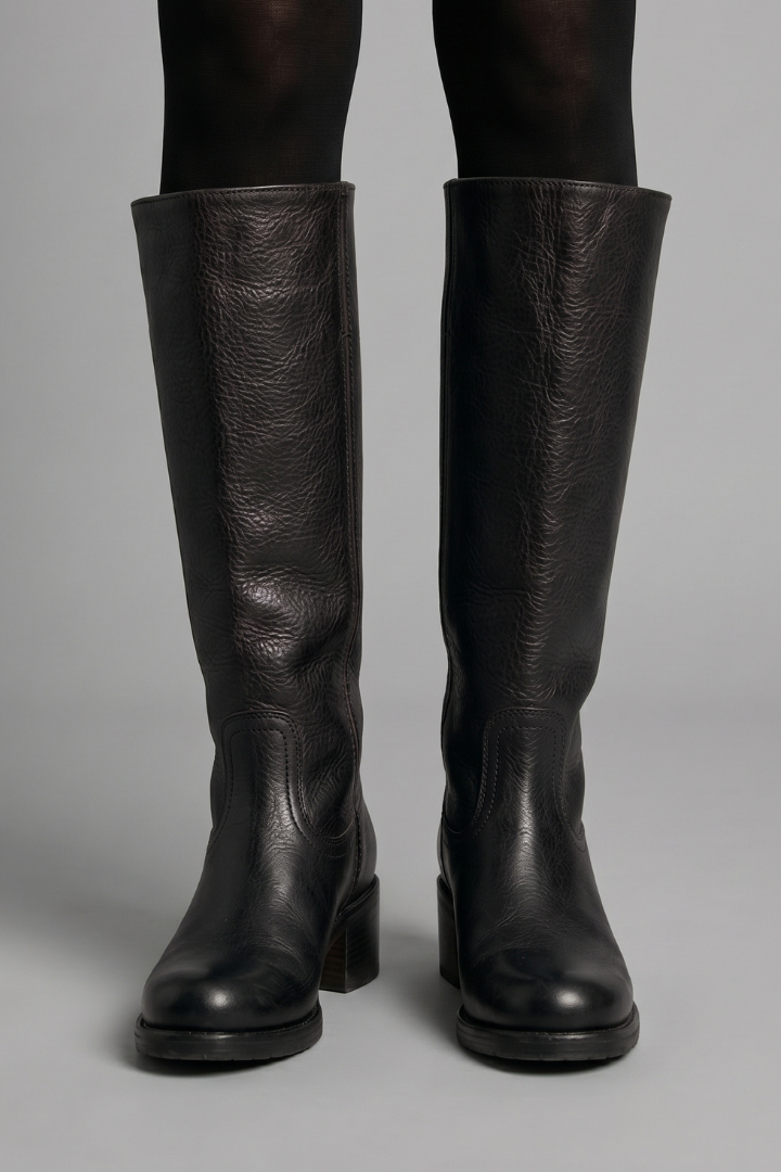 Womens Orthopaedic Pull-On Mid Calf Boots Leather 6