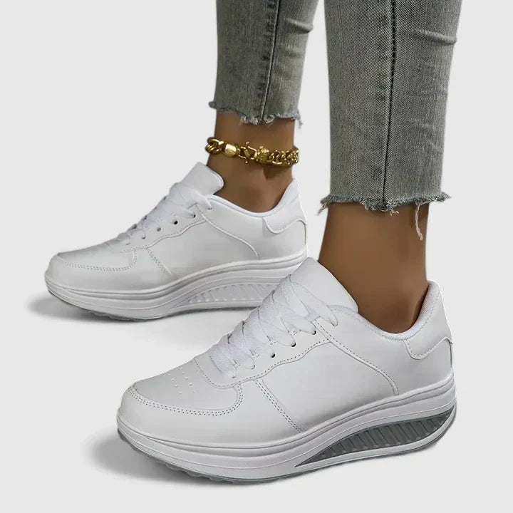 Women's Trainers Lace-Up Lightweight Orthopaedic Walking Shoes 3