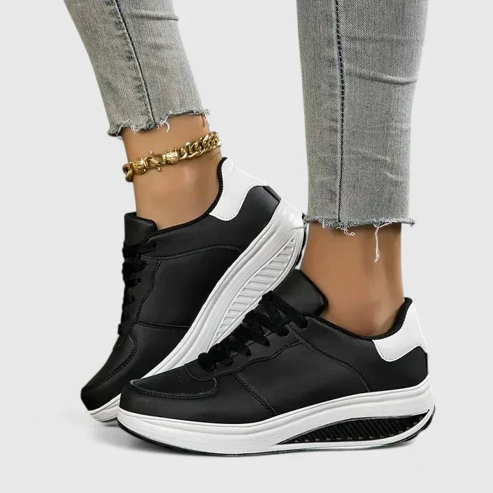 Women's Trainers Lace-Up Lightweight Orthopaedic Walking Shoes 4