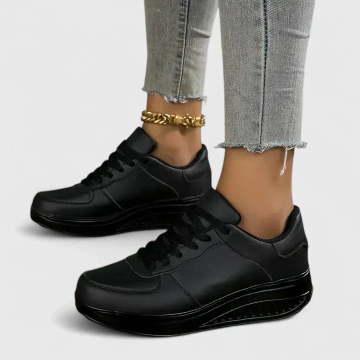 Women's Trainers Lace-Up Lightweight Orthopaedic Walking Shoes 5