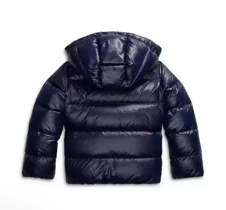 Womens Quilted Hooded Puffer Jacket Lightweight Glossy 5