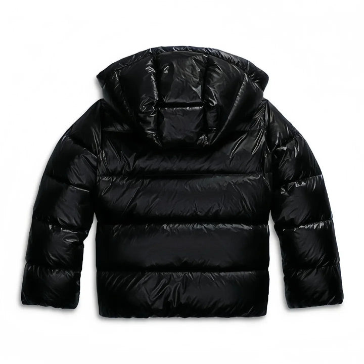 Womens Quilted Hooded Puffer Jacket Lightweight Glossy 7