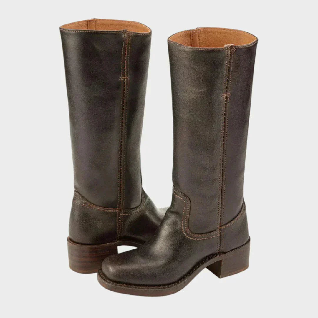 Womens Retro Non-Slip Orthopaedic Boots Leather 1