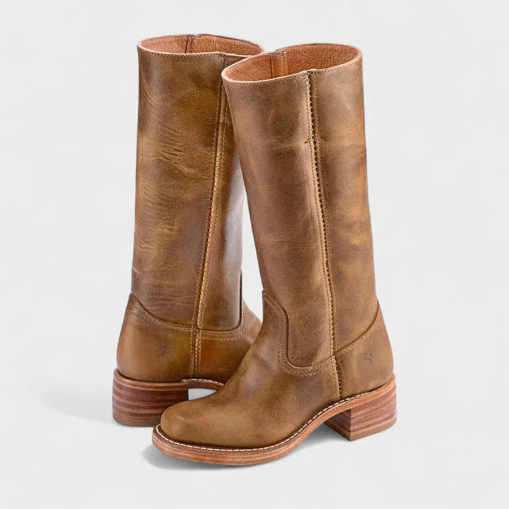 Womens Retro Non-Slip Orthopaedic Boots Leather 2