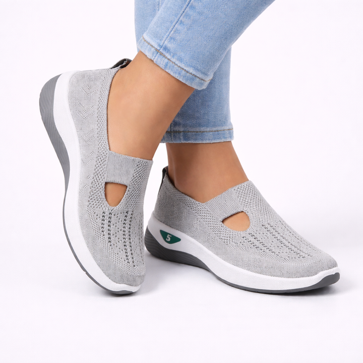 Womens Slip-On Orthopedic Comfort Shoes Breathable Knit 1