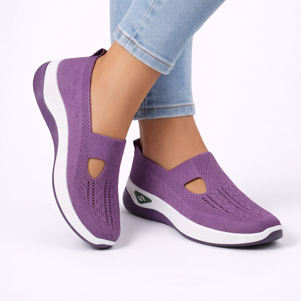 Womens Slip-On Orthopedic Comfort Shoes Breathable Knit 3