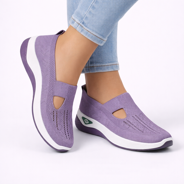 Womens Slip-On Orthopedic Comfort Shoes Breathable Knit 4