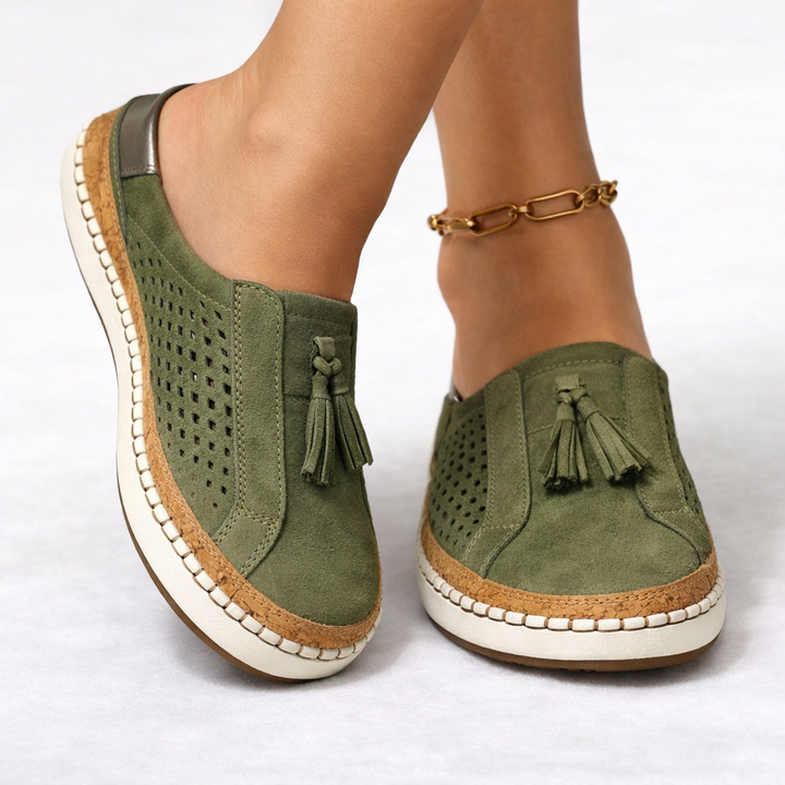 Womens Slip-On Orthopedic Comfort Shoes Lightweight Tassel 0