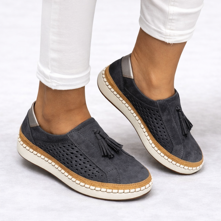 Womens Slip-On Orthopedic Comfort Shoes Lightweight Tassel 1