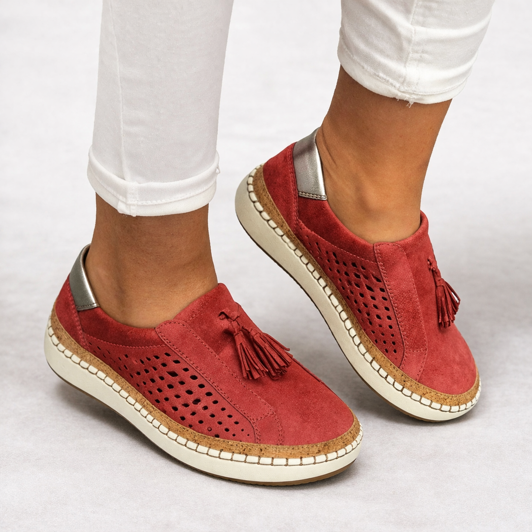 Womens Slip-On Orthopedic Comfort Shoes Lightweight Tassel 3