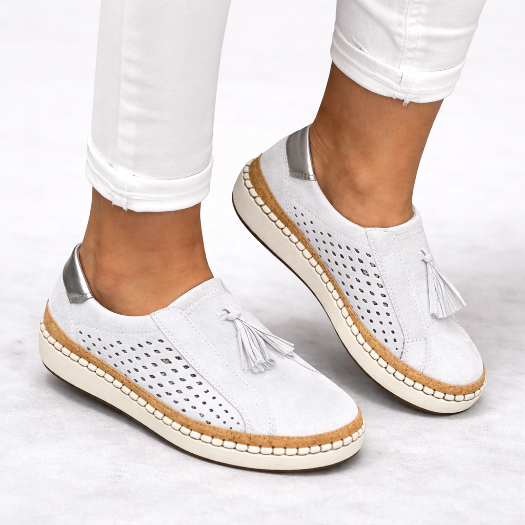Womens Slip-On Orthopedic Comfort Shoes Lightweight Tassel 4