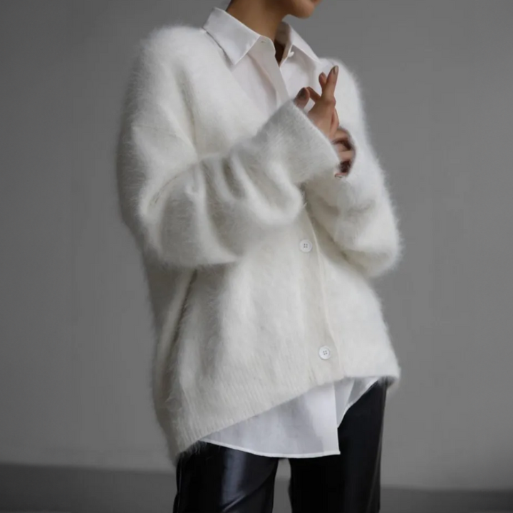 Cordelia | Women's Cashmere Cardigan – Flattering Fit Knit Design