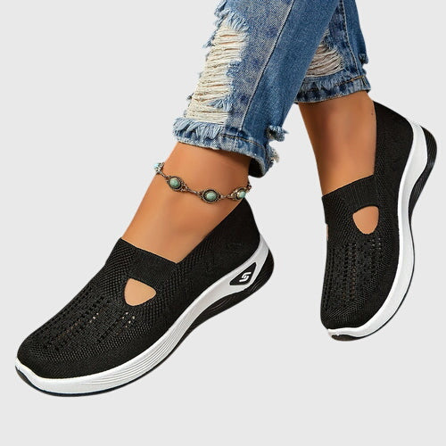 Beatriz | Women's Slip-On Orthopedic Flats with Knit Diamond Detail