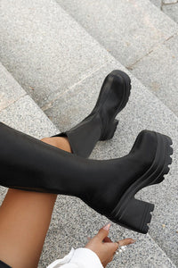 Solveig | Women's Platform Knee High Boots – Bold Urban Style