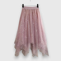 Seraphine | Women's Sequin Tulle Handkerchief Skirt