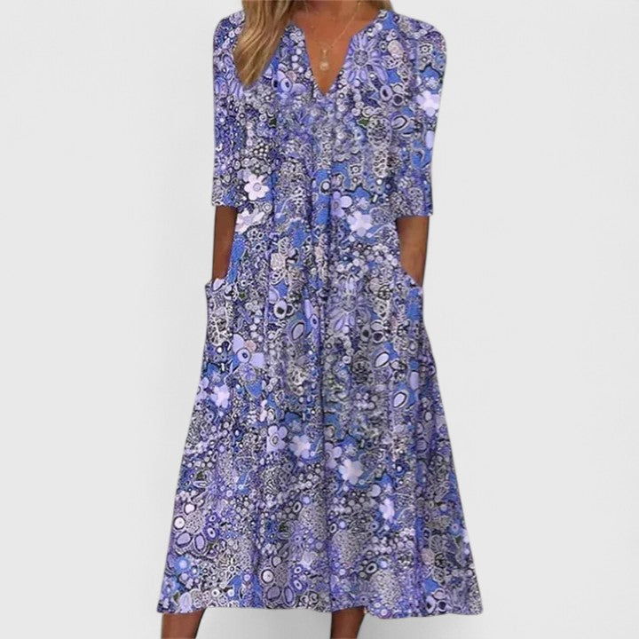 Celeste | Paisley Floral Pocket Summer Dress