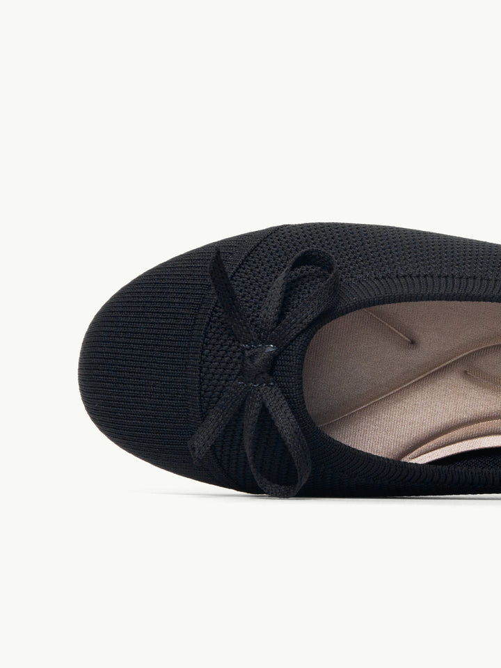 Ottavia | Women's Round Toe Orthopedic Flats with Bow Tie Detail